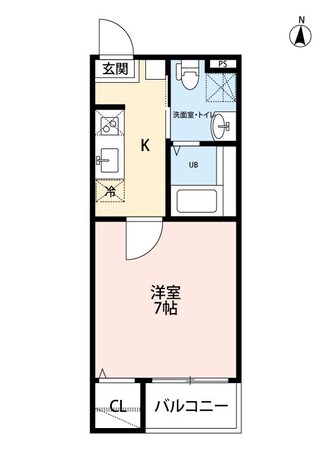 志賀本通駅 徒歩10分 2階の物件間取画像